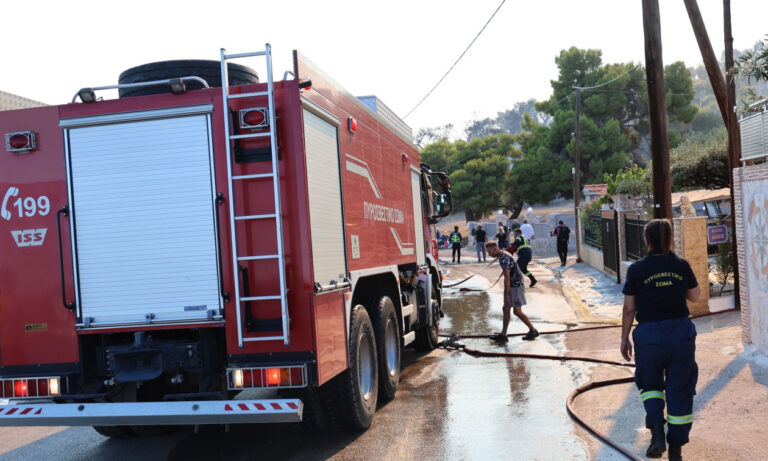 Τραγωδία στη Σαλαμίνα: Δύο νεκροί και μάχη με τις φλόγες σε δύο μέτωπα